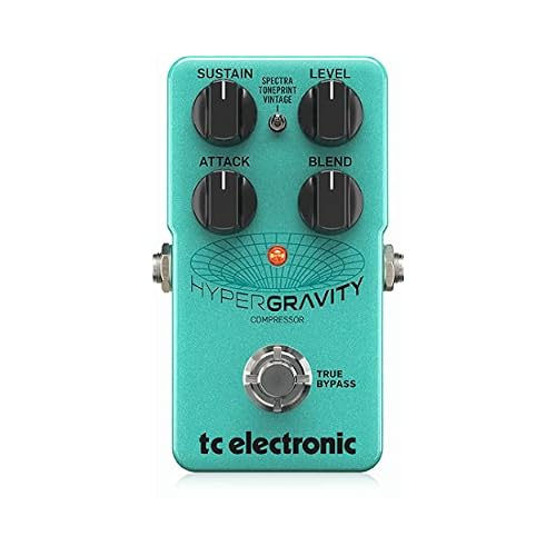 TC Electronic HYPERGRAVITY COMPRESSOR Exceptional Multiband Compression Pedal with Vintage Compressor Mode and Built-In TonePrints*