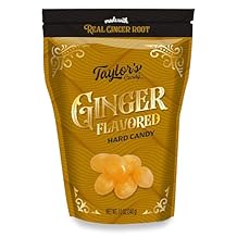 Taylor's Candy Real Ginger Root Flavored Hard Candy, 4/12 Oz Bag