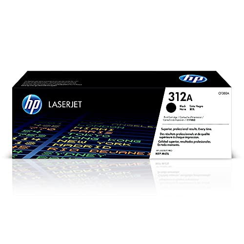 HP 312A Black Toner Cartridge | Works Color LaserJet Pro MFP M476 Series | CF380A