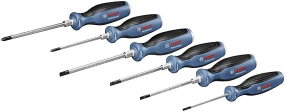Bosch Professional Torx tornavida seti 6 parça (Torx, S2 çelik, T10x75, T75x75, T20x100, T25x100, T30x125 ve T40x125, iç kısım dahil)