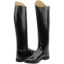 Mens Man Decent Dress Dressage Boots Pull On Riding English Equestrian Black