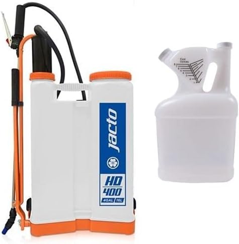 Jacto HD400 Backpack Sprayer with Tip N' Measure 1 Gallon Container (Bundle, 2 Items)