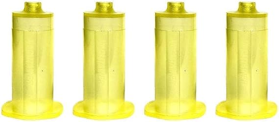 Plastic Needle Holder S Durable Syringe Needle Storage Container, Yellow Safe Disposal Pack of 100 Pieces