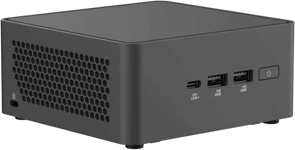 NUC15CRHC7 NUC 15 Pro Mini PC, Intel Series 2 Core 7 240H, 32GB DDR5 RAM, 4TB SSD, Thunderbolt 4, Wi-Fi 7, Windows 11 Pro – Compact Small Form Factor Desktop Computer