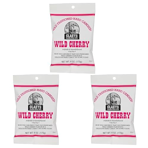 Old Fashioned Wild Cherry Drops - 6oz Bags Pack of 3