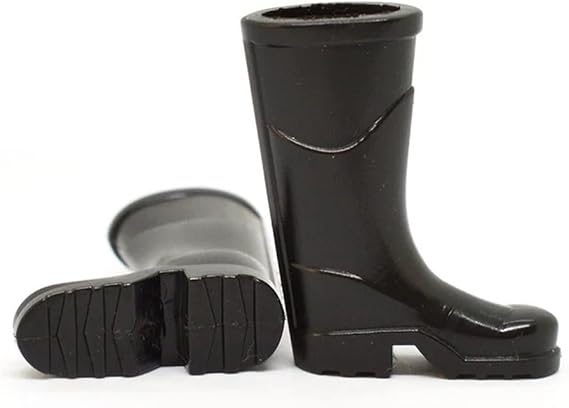 Miniature Wellington Boots, Miniature Rain Boots, Muddy Wellies, Dollhouse Shoes, Mini Boot, for Dollhouse Fairy Garden Mini House Decoration (1 Pair)