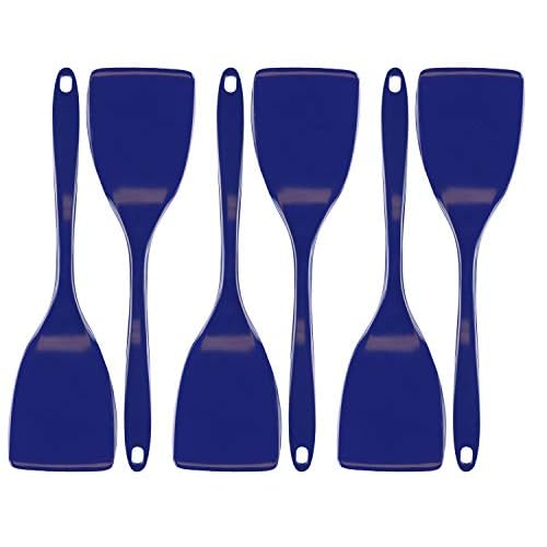 Spatula, Turner for Non-stick pans, Heat Resistant, BPA Free Melamine Utensil with Ergonomic Handle, 11 inch, Set of 6 by Reston Lloyd, Indigo