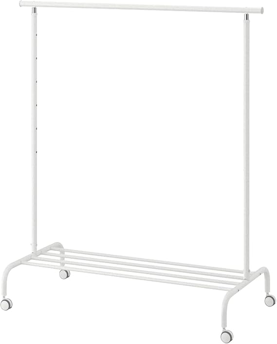 IKEA Rigga Clothes Rack, White