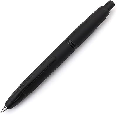 PILOT Vanishing Point Collection Refillable & Retractable Fountain Pen, Matte Black Barrel, Blue Ink, Broad Nib 60582