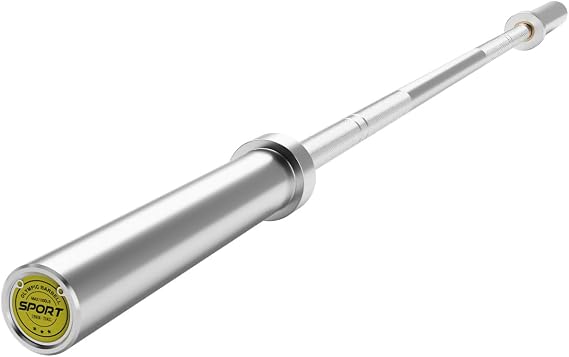 Barbell, 2 in 88 7 ft Barbell Bars, 45 LB Barbell, Hard Chrome & Knurled Grip & 1000 LB Capacity, Weight Bar For Squats,Bench Press,Deadlifts,Bent-Over Rows,Hip Thrusts
