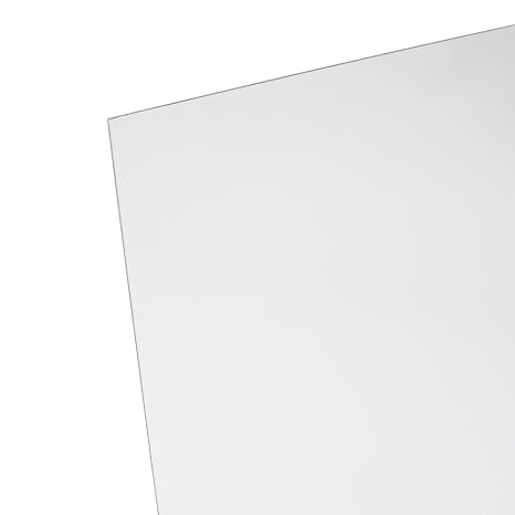 Clear Acrylic Plastic Sheet - 0.093 Clear - 11 in. x 14 in. - 12 Pack