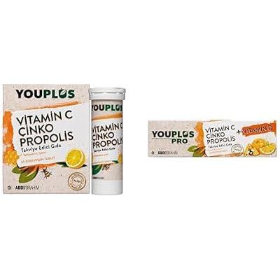 ABDİ İBRAHİM Youplus Vitamin C Zinc Propolis 20 Effervescent Tablets