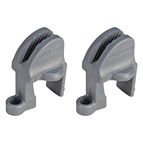 Extreme Max 3005.5058 BoatTector Quick Adjust Pontoon Rail Fender Hanger - Gray, Pack of 2