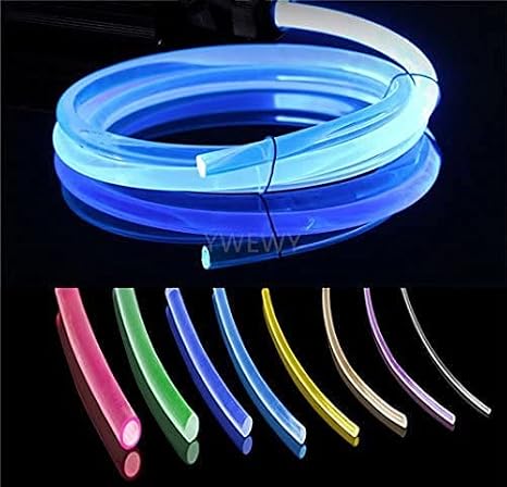 100ft PMMA Plastic Optic Fiber Side Glow Cable for LED Light Source (0.12in)