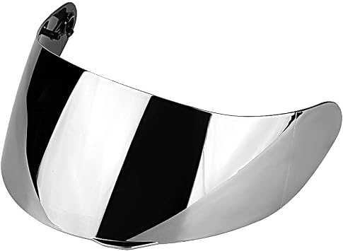 Aramox Helmet Lens Visor, Full Face Motorcycle Windshield Replacement for AGV K1 K3 SV K5 K5S, Silver Plated Polycarbonate
