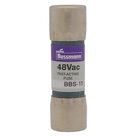 Eaton Bussmann Midget Fuse, Fast-Acting, 1A, 600V AC, Non-Indicating, 10kA at 600V AC BBS-1-1 Each