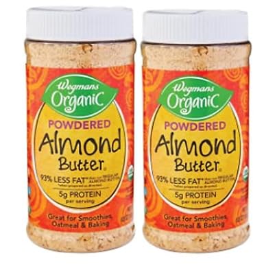 Wegmans Organic Powdered Almond Butter, Great for Smoothies, Oatmeal & Baking, 6.5 Oz. (2 Pack)