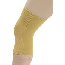 Maxar Cotton/Elastic Knee Brace - Beige, Small