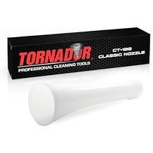 Tornador CT-100 Classic Replacement Cone | White Plastic Nozzle for Z-010 Cleaning Gun | Durable Trumpet Design for Even Spray | Perfect for Car Detailing & Interior Cleaning Pros