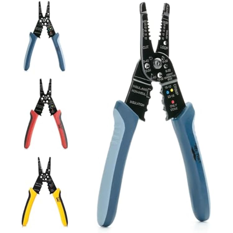 Mr. Pen 8 inch Blue Wire Stripper - Stripper Tool, Wire Cutter, Stripping Tool
