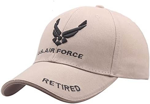 Air Force Baseball Hat Embroidery Cap Adjustable Veteran Cap Dad Cap