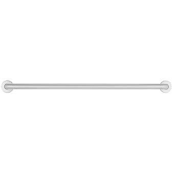 Bobrick Straight Grab Bar, 42 Inches, 1-1/2 Inch Diameter, ADA Compliant, Satin-Finish Stainless Steel, Slip-Resistant Surface for Bath, Shower, Toilet Safety, Concealed Mounting Flanges