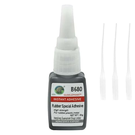 Super Glue for Rubber, Instantly Strong Adhesive for Rubber, Tire, Shoes, Boots, Belt, Foam, DIY Crafts, Rubberized Speaker, Tube - Black, Waterproof, Heat-Resistant