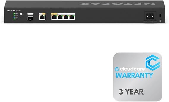 Cloud Care NETGEAR PR60X 6-Port 10G Multi-Gig Dual WAN Pro Router Desktop Wall-Mount Insight Cloud Management