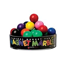 Dowling Magnets - 736606 Magnet Marbles (.63 inch in Diameter), Clear Dish, Small, Set of 20