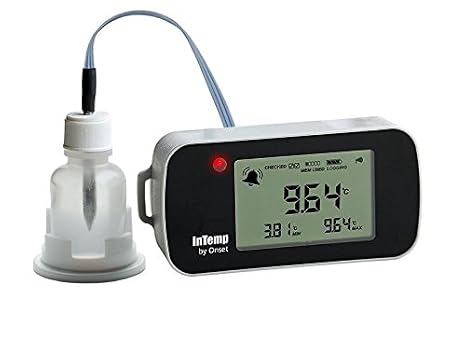 CX402-VFC230 VFC Vaccine Monitoring Bluetooth Temperature Data Logger w/ 30 ml Glycol Bottle and 2 Meter Sensor Length