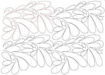 222 Lindas Feathered Curls Pantograph