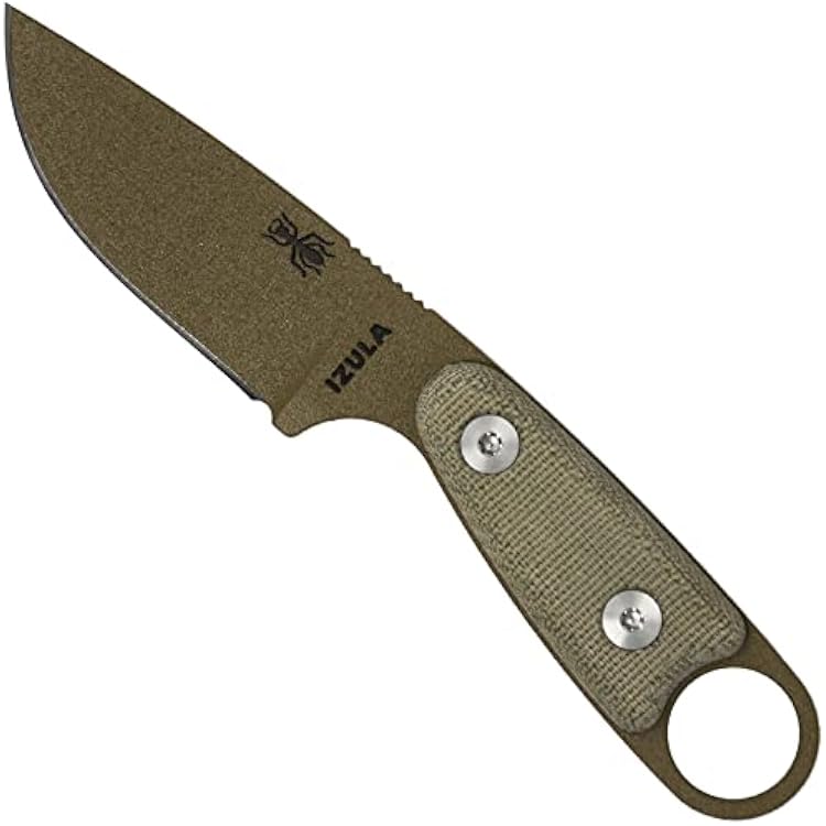 ESEE Knives Izula-DE wHandle, Molded Polymer Sheath, and Clip Plate