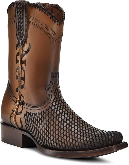 Cuadra Men's Western Boot Genuine Bovine Leather Side Zip Honey
