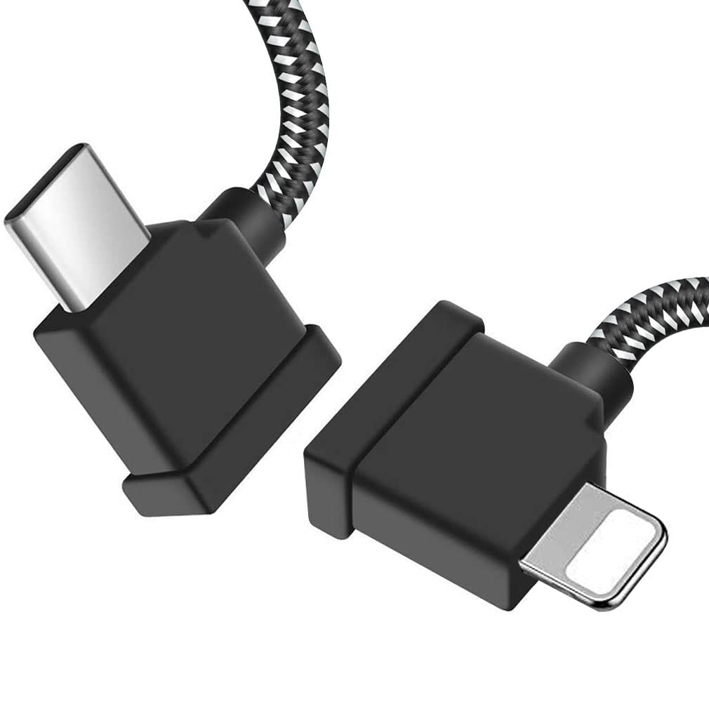 0.5FT USB C to IOS Remote Controller Cable for DJI Mini 4 Pro, DJI Mavic 3, Mini 2, mini 3 Pro, Air 2S, Mavic Air 2, DjI RC-N1RC 2, DJi Drone to PhoneTablet Cable 90 Degree OTG data Cord Accessories