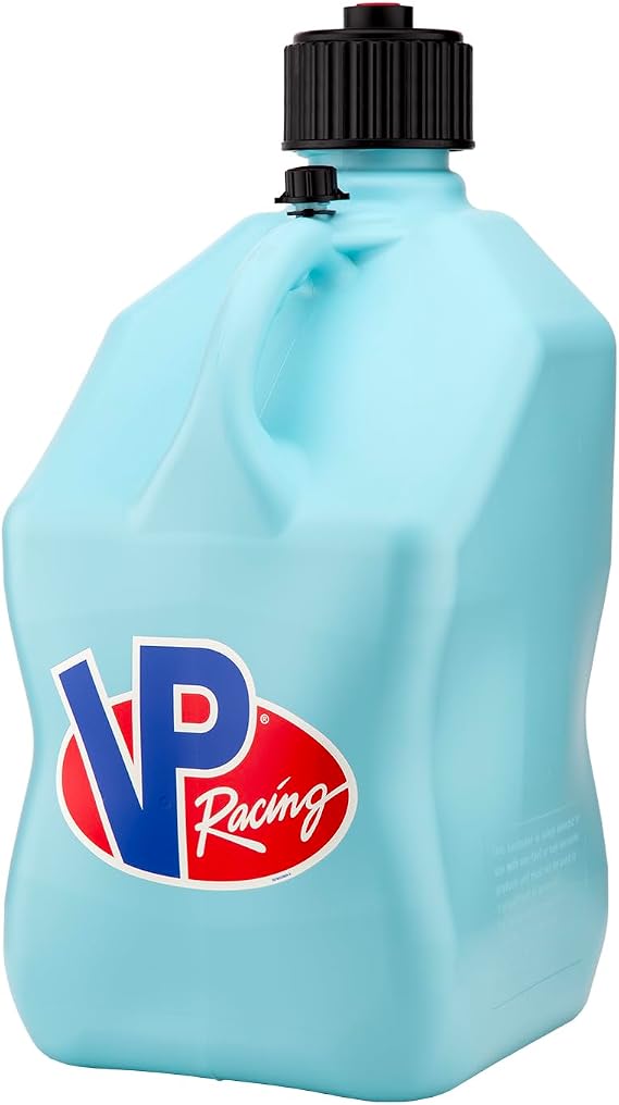 VP Racing 3632-CA, 5.5 Gallon Motorsport Racing Jug with Contoured Handle, Multipurpose Cap and Rubber Gaskets, Sky (1 Pack)