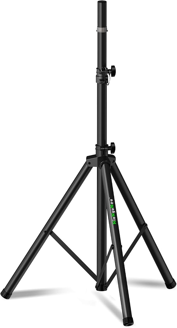 Speaker Tripod Stand 43.7"-70.8" PA DJ 35mm Mount Insert, Single | Metal Tripod Speaker Stand, Height Adjustable, Floor