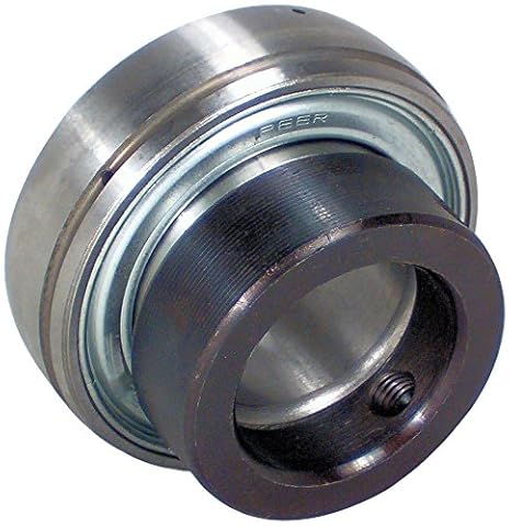 Peer Bearing FH204-12G Insert Bearing, FH200-G Series, Narrow inner Ring, Spherical Outer Ring, Relubricable, Eccentric Locking Collar, Single Lip Seal, 3/4" Bore, 15 mm Inner Ring, 21.41 mm Outer Ring, 0.75" (19.05 mm) ID, 1.85" (47 mm) OD, 1.85" (47 mm) Width
