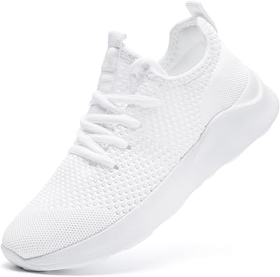 Mens Running Walking Shoes Sneakers Tennis Fitness Athletic Shoes Non Slip On Sports Casual Workout Shoe Lightweight Comfortable Gym Fashion Breathable Mesh Trainer
