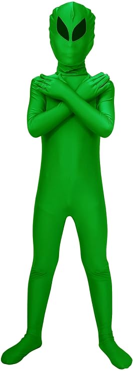 ATHX Kids Halloween Animal Bodysuit Costume Child Stretch Tiger Leopard Cheetah Animal Print Body Suit Alien Skin Suit