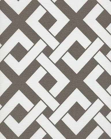 54'' Boxed In Brindle Grey & White Indoor/outdoor Fabric By The Yard