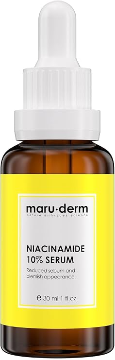 Maruderm Niacinamide%10 + Hyalüronik Asit + Panthenol Cilt Bakım Serumu – Ton Eşitleyici ve Gözenek Görünümü İnceltici Yüz Serumu, 30 ML