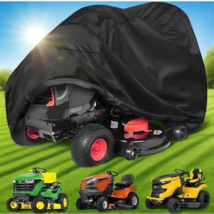 Eventronic Riding Lawn Mower Cover, 54 Lawnmower Covers For Outdoor, 420D Polyester Oxford Lawn Mower Cover Waterproof Heavy Duty, Riding Lawn Tractor Cover