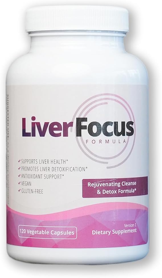 JJ Smith Liver Focus Liver Cleanse Supplement with Milk Thistle, Alpha Lipoic Acid, Turmeric, Dandelion Root & Artichoke Supports Active Liver, Fat Metabolism, Digestion, Energy,& Clearer Skin