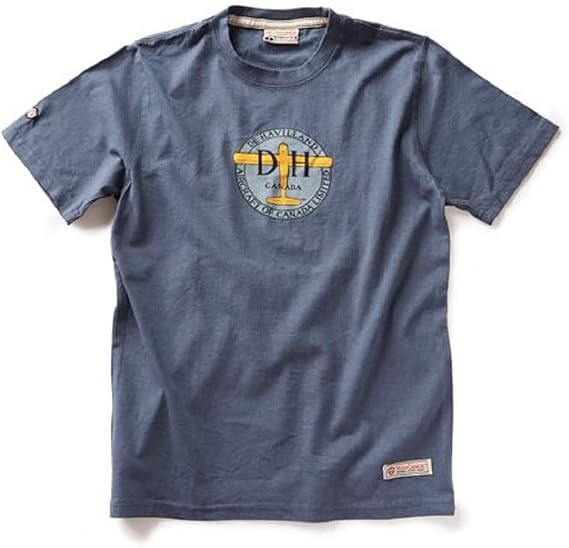 RED CANOE De Havilland T-Shirt, Washed Blue, Large