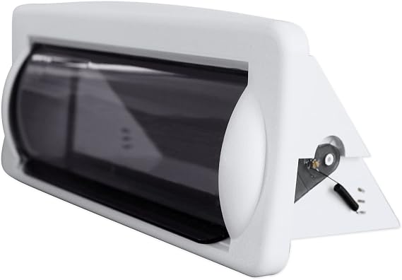 Rockville RWSG4W White Universal Marine/Boat Receiver Splash Guard Housing