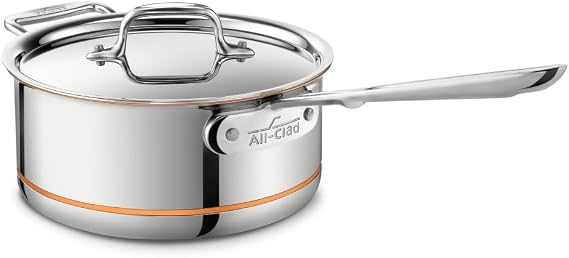 All-Clad Copper Core Stainless 3 Qt Saucepan with Lid, Made in the USA