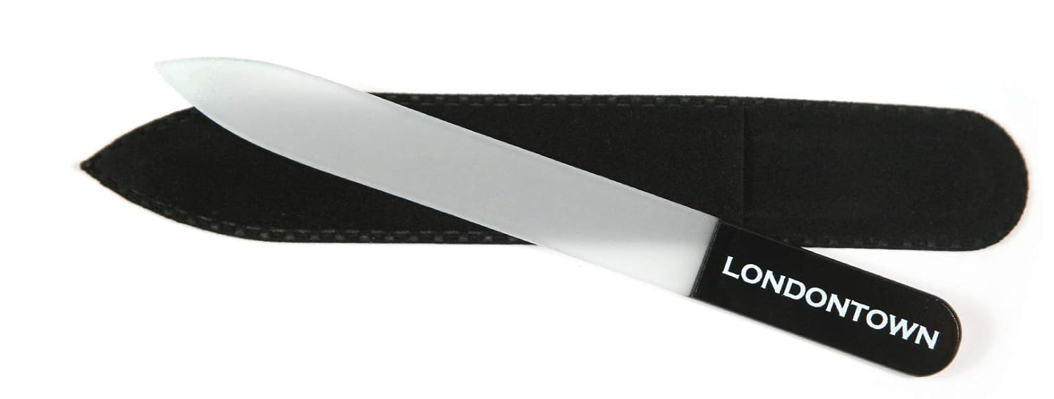 LONDONTOWN Black Glass Nail File, 0.48 oz Pack of 1
