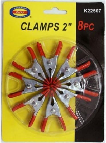 8 Pack 2" Mini Spring Clamps