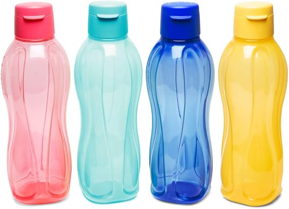 Tupperware Fliptop Water Bottle Set, 750Ml, Set Of 4