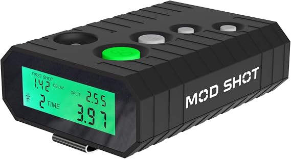 Ultimate Shot Timer for Shooting Competition - Ideal for Steel Challenge Speed Shooting, SCSA, USPSA, IPSC, IDPA, 3 Gun Match - Belt Clip, Backlight Display, Loud Buzzer